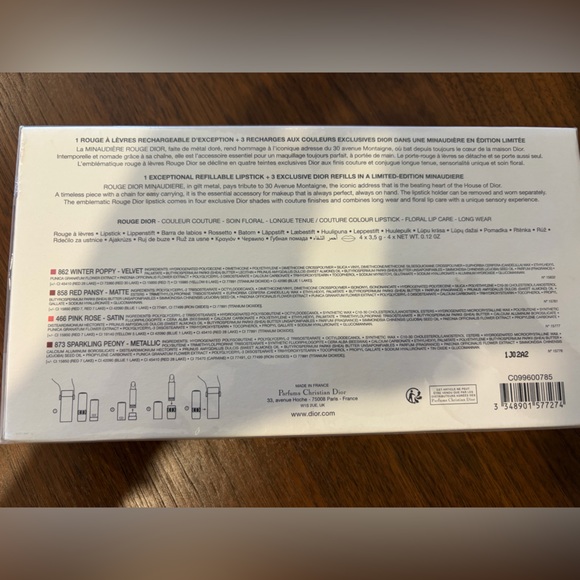 ROUGE DIOR NEW Sealed Limited Edition Minaudiere Lipstick Set Clutch Gold Red - Picture 6 of 14